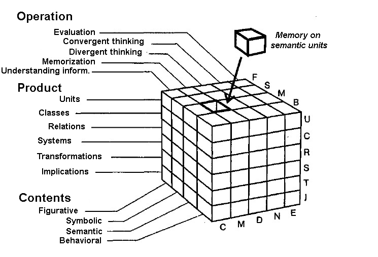 Guilford intelligence model scheme